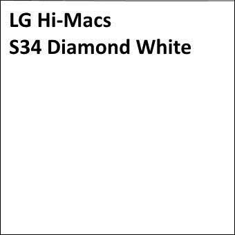 Акриловый камень LG Hi-Macs S34 Diamond White